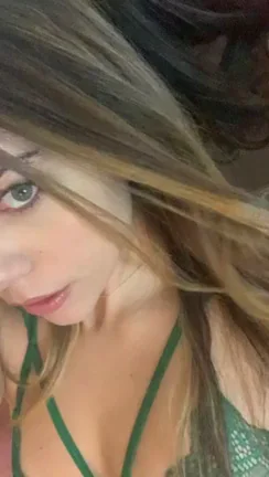 🔥 Latina Babe Teases in Sexy Green Lingerie 😍