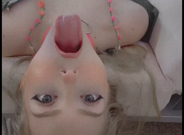 Upside-Down Real Ahegao Tongue Slut 😛🔥