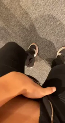 I was so horny I had to touch myself at work. Should I try without the pants next time? (F)