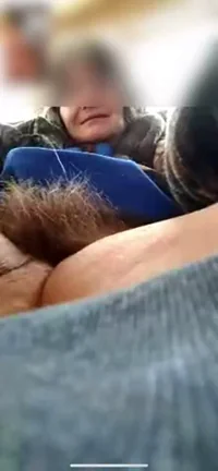 Old Lady Fluffing Her Bush