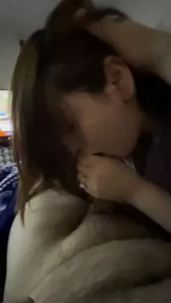 Game Day Slutwife Sucks Hubby While College Sluts Dominate the TV