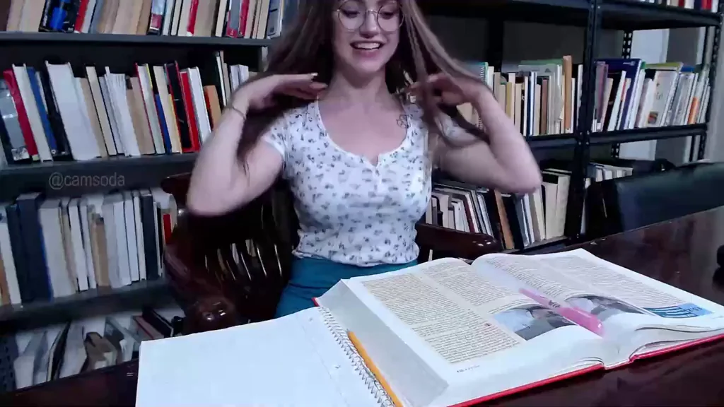 Wanna Suck My Perky Tits in the Library? 😈📚💦
