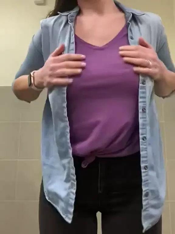 Morning Office Tease: Unbuttoning for Your Wake-Up Wood 😈👚