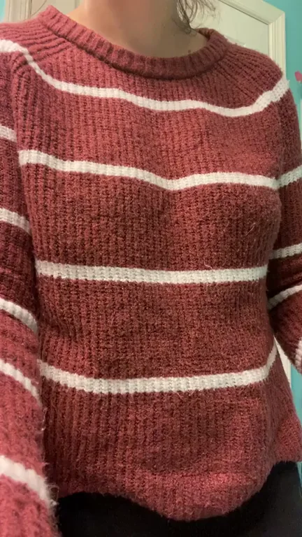 Sweater Tease: Massive Tits Begging for Your Creampie Load