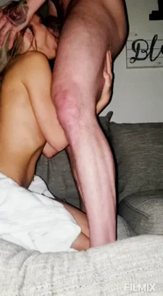 Petite Blonde Gags on Massive BWC Finally 💦🍆😩