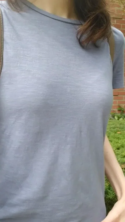 Petite Slut's Naughty Walk Peek 😈👀