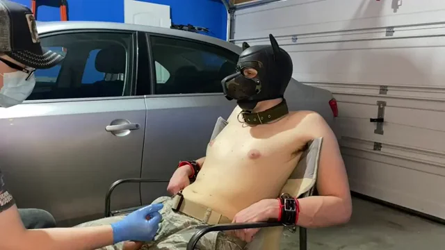 [M] Inspecting my military working pup and giving him a long milking session ?