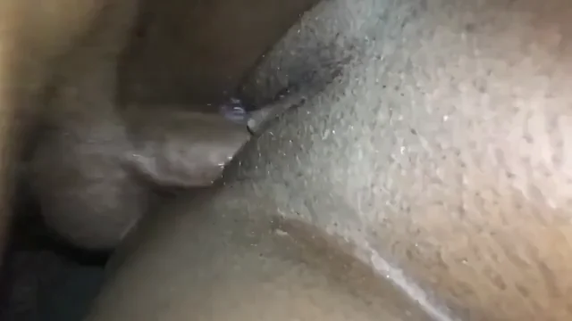 Thick Load Blasting Shaved Ebony Pussy Closeup