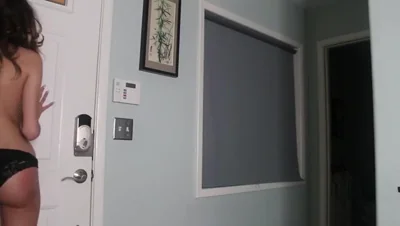 🔥 Mystery Slut Teasing at the Door? Who's This Hottie? 😈