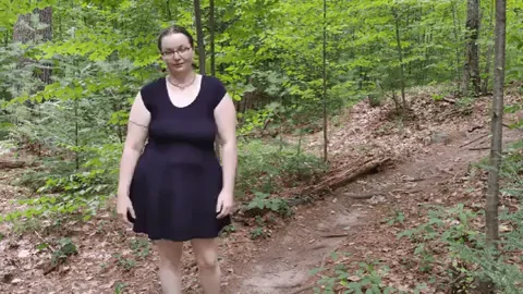 Oops! Dress Lost in the Woods! 🏞️🔥🍑