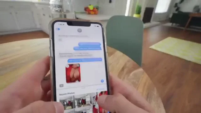 Blindfolded Stepmom's Massive Tits Dare: Touch 'Em If You Dare!