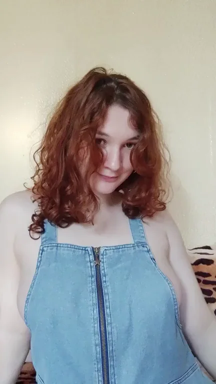 🔥 Peek Under My Tight Overalls, Slutty College Tease! 😉