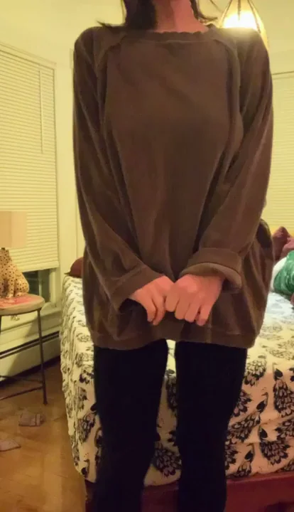 Sweater Weather Surprise: Tits Bigger Than You Thought 😍🍂