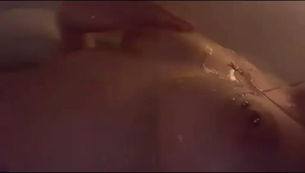 College Slut's Secret Soapy Tits Massage 😈🧼💦 Hope No One Sees!