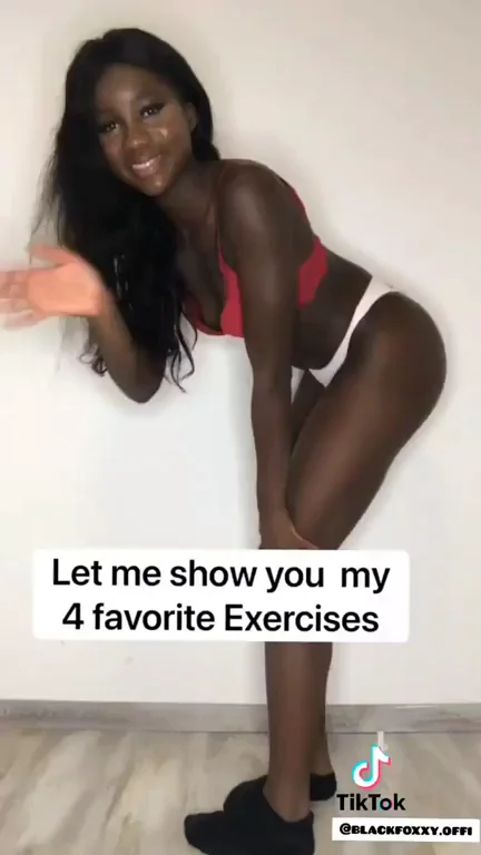 Ebony Babe's Naughty Workout: Let Me Train That Cock 💦🔥