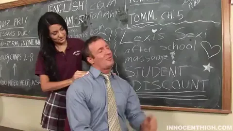 horny teen Lexi Diamond getting her tight pussy fucked hard by the school admin