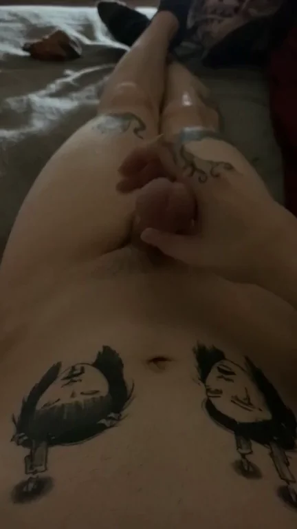 Dripping Precum Trans Slut Teases: Love My Inked Body? 💦🍆✨