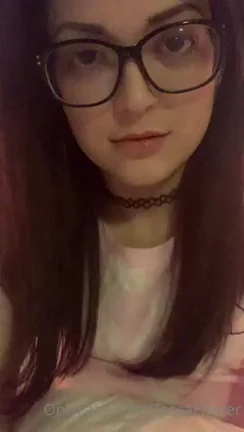 🔥 Glasses Slut Teases Tits & Belly on OnlyFans? Link Below! 😈