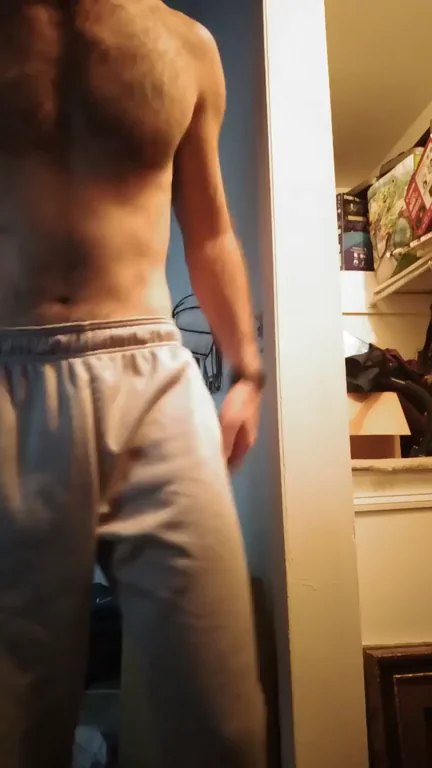 Hairy Hunk Teases His Throbbing Bulge: Fuckable AF?