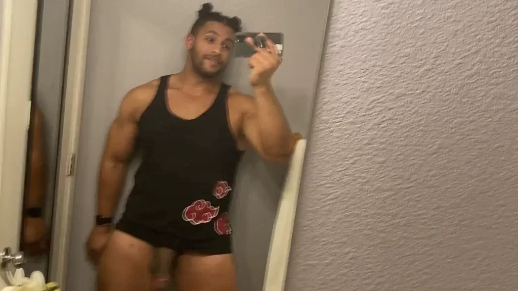 You can hear how heavy my cock is as it slaps one thigh and swings to the other. Won’t you catch it and find out how thick and heavy it is for yourself?