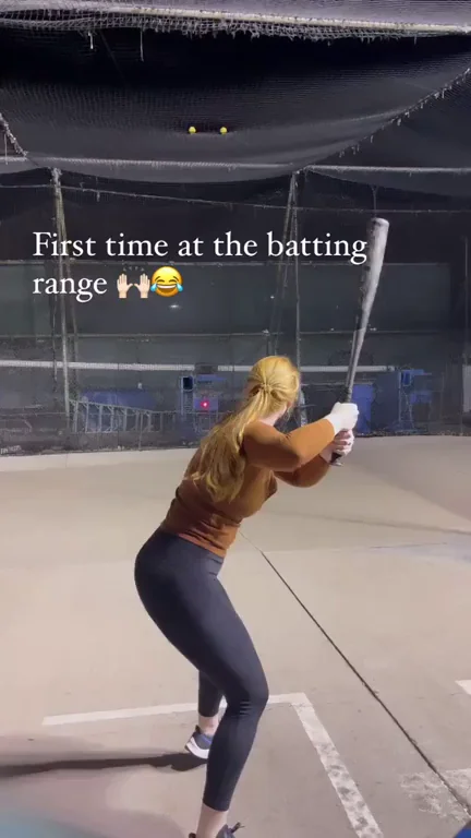 Thick Redhead Trying Her Hand At Baseball