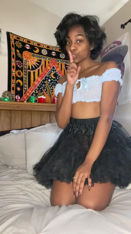 Cute Little Black Bunny Teasing in Tutu 💋🐰