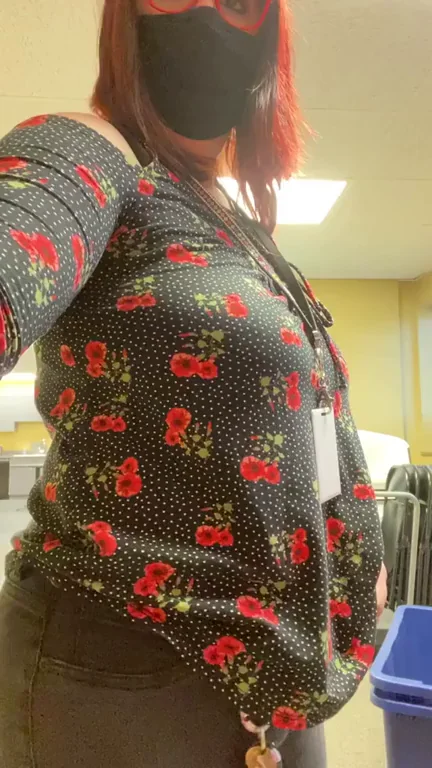 PAWG Tease in Supply Closet: Fuck This Juicy Ass? 🍑🔥