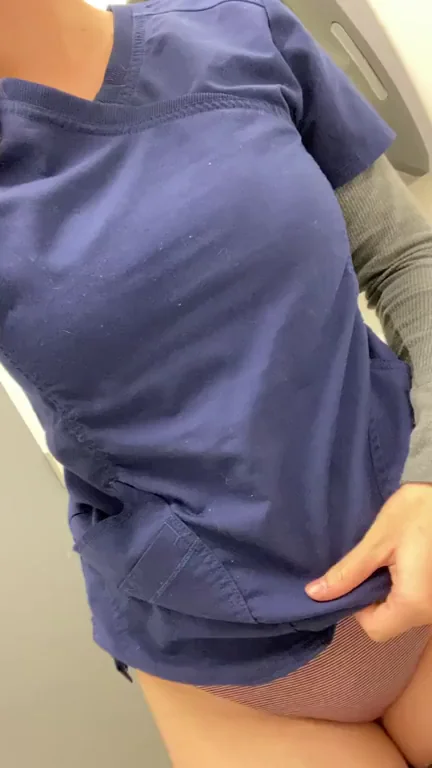 Under my scrubs at work