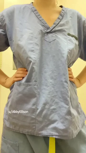 MILF Nurse Abby's Slutty Scrubs Tease: Massive Tits Begging for Checkups
