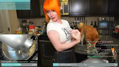 Busty Orange-Haired Twitch Slut Can't Hide Those Massive Tits