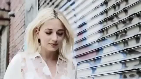 Caroline Vreeland's Slutty Street Tease: Big Tits Poppin' in Sheer White