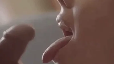 Thick ropes in unknown girl's mouth