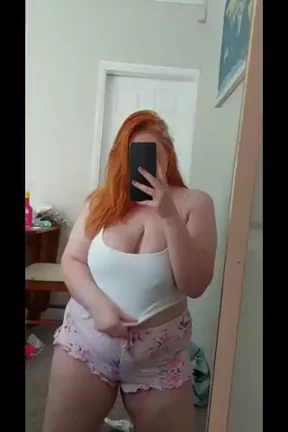 🔥 Redhead BBW Tease: What You Think of My Huge Tits? 😈