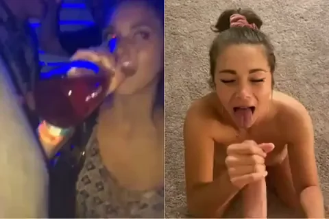 Club Slut's Bottle Service Blowbang Ends in Sticky DJ Facial