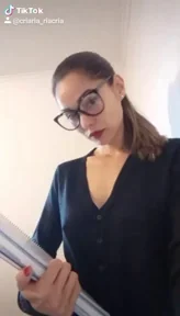 🔥 Glasses Babe Teases Tits & Holds Dick for Upvotes 😈