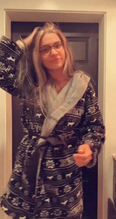 Is this what you expected to be under my robe?