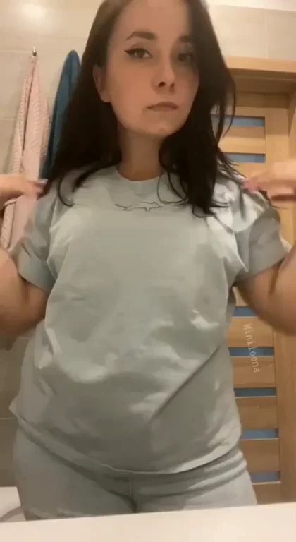 My friends doesn’t know What kind of tits I have here