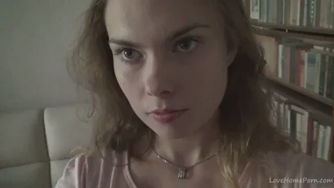 Johane strips and rubs her pussy