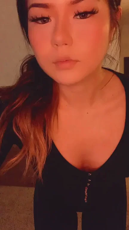 Home from Work: Zipper Tease & Cleavage Flash