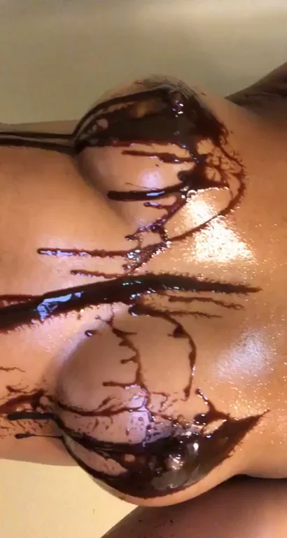 Lick This Chocolate Off My Juicy Tits? 🍫💦😈
