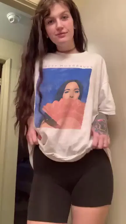 🔥 Epic Titty Drop Tease in Oversized Tee & Tight Shorts 😈