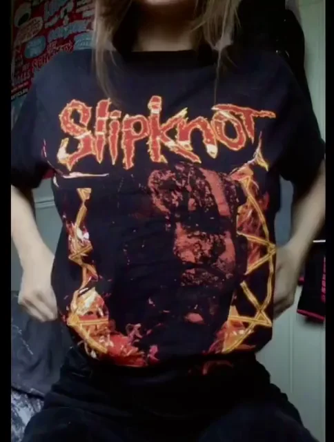 UK Slut's Firm Perky Tits Barely Bounce in Slipknot Tease Drop (18+ F)
