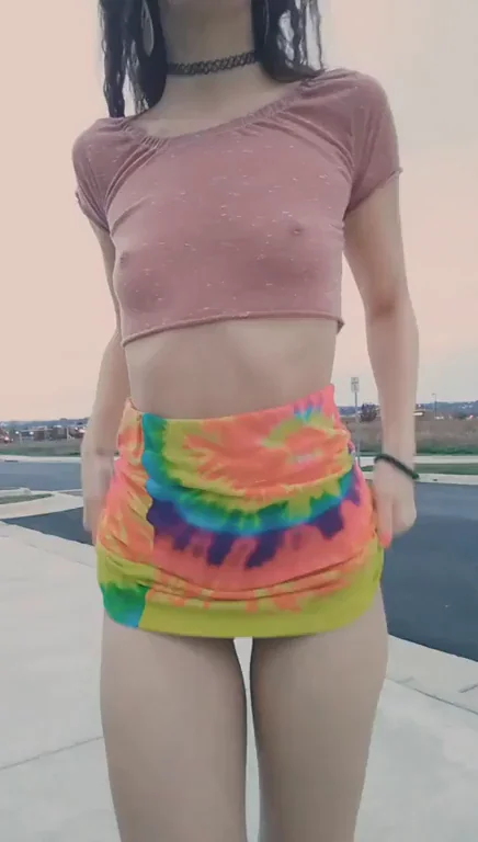 Showing off my ass during my walk