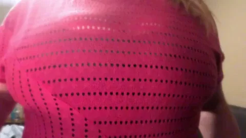 Slow motion, bouncing titty drop