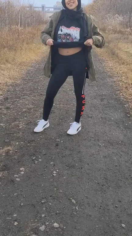 Having fun while taking a walk ??
