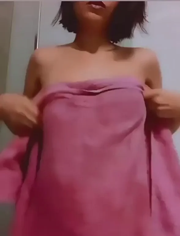 Fresh Shower Slut Drops Pink Towel & Flashes Juicy Tits 😘💦
