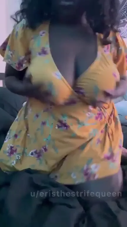 Chubby Ebony Babe's Massive Tits Spill Out: Date or Fuck Buddy?