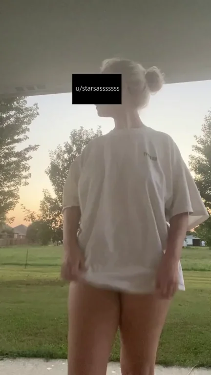 A nice titty drop for the neighbors ??? First time posting here let me know if you enjoy ?