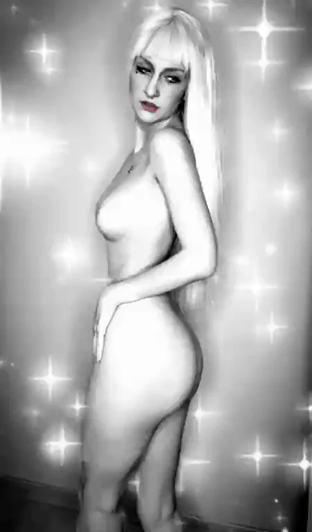 Petite Blonde Gwen Hart Teases Tits & Ass in Sparkly Nude Pose 😈💦 $4.99 HD Slutty Fun!