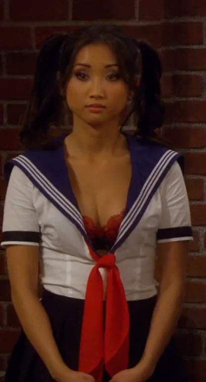Brenda Song dressed like an Asian schoolgirl is such a captivating sight